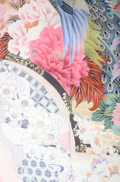 Long-sleeved kimono 6 items set / Furisode / FK#1193