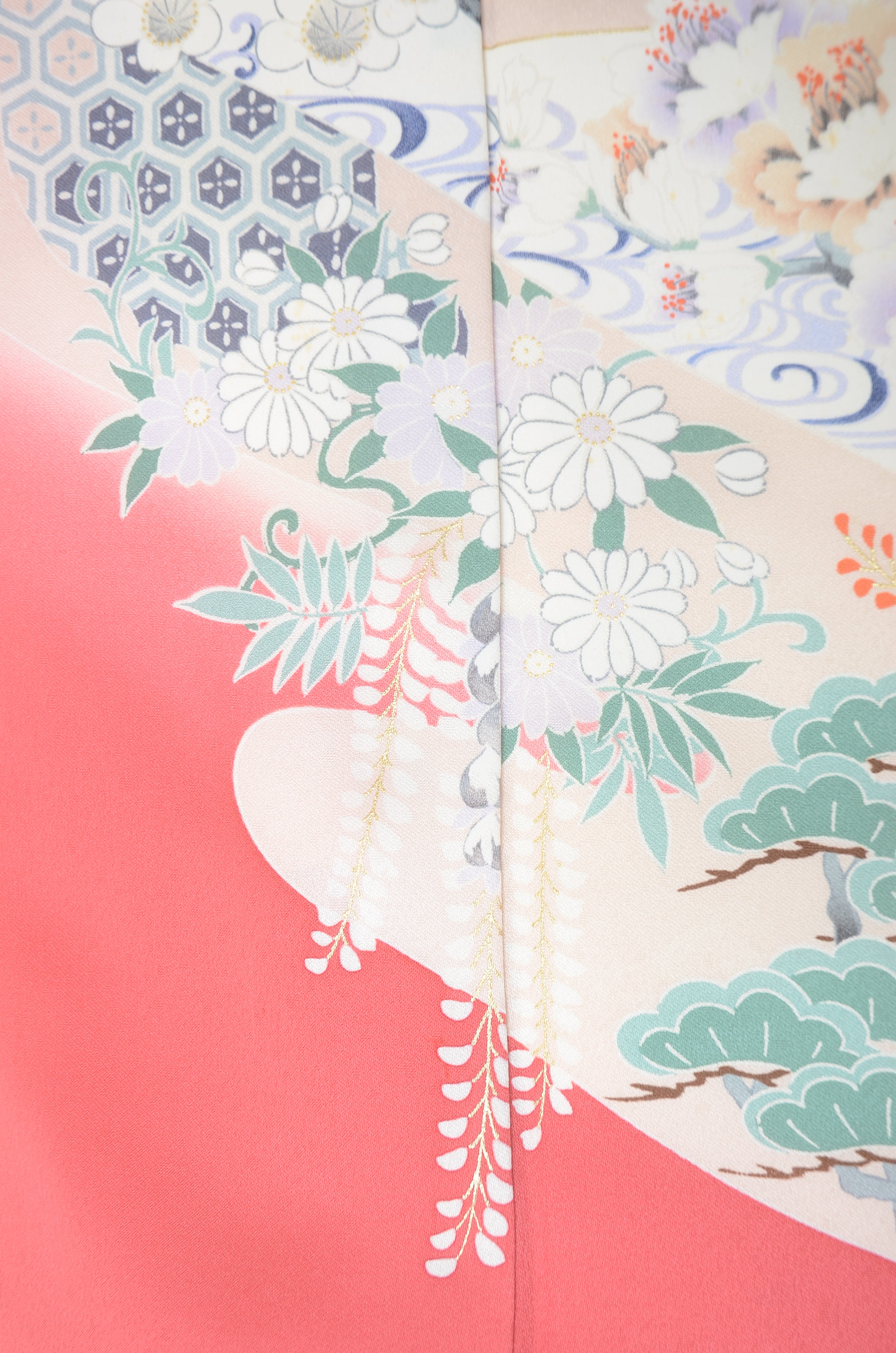 Long-sleeved kimono 6 items set / Furisode / FK#1193