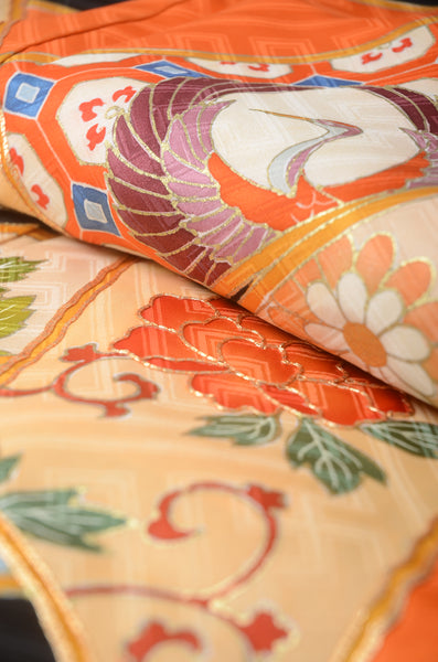 Long-sleeved kimono 6 items set / Furisode / FK#1194