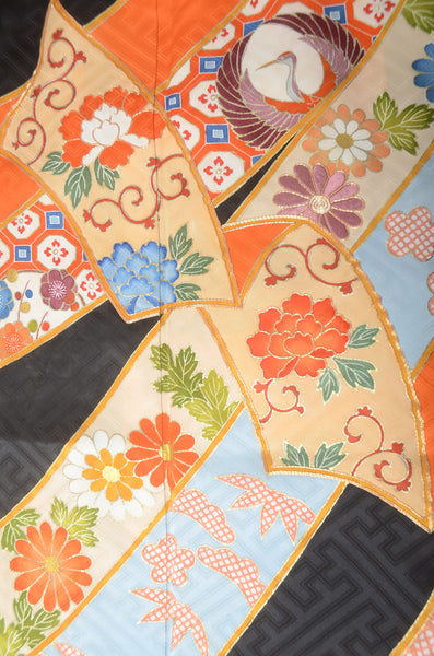 Long-sleeved kimono 6 items set / Furisode / FK#1194