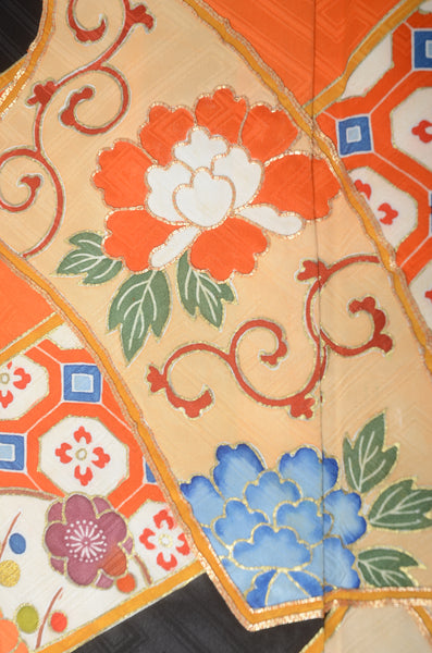 Long-sleeved kimono 6 items set / Furisode / FK#1194