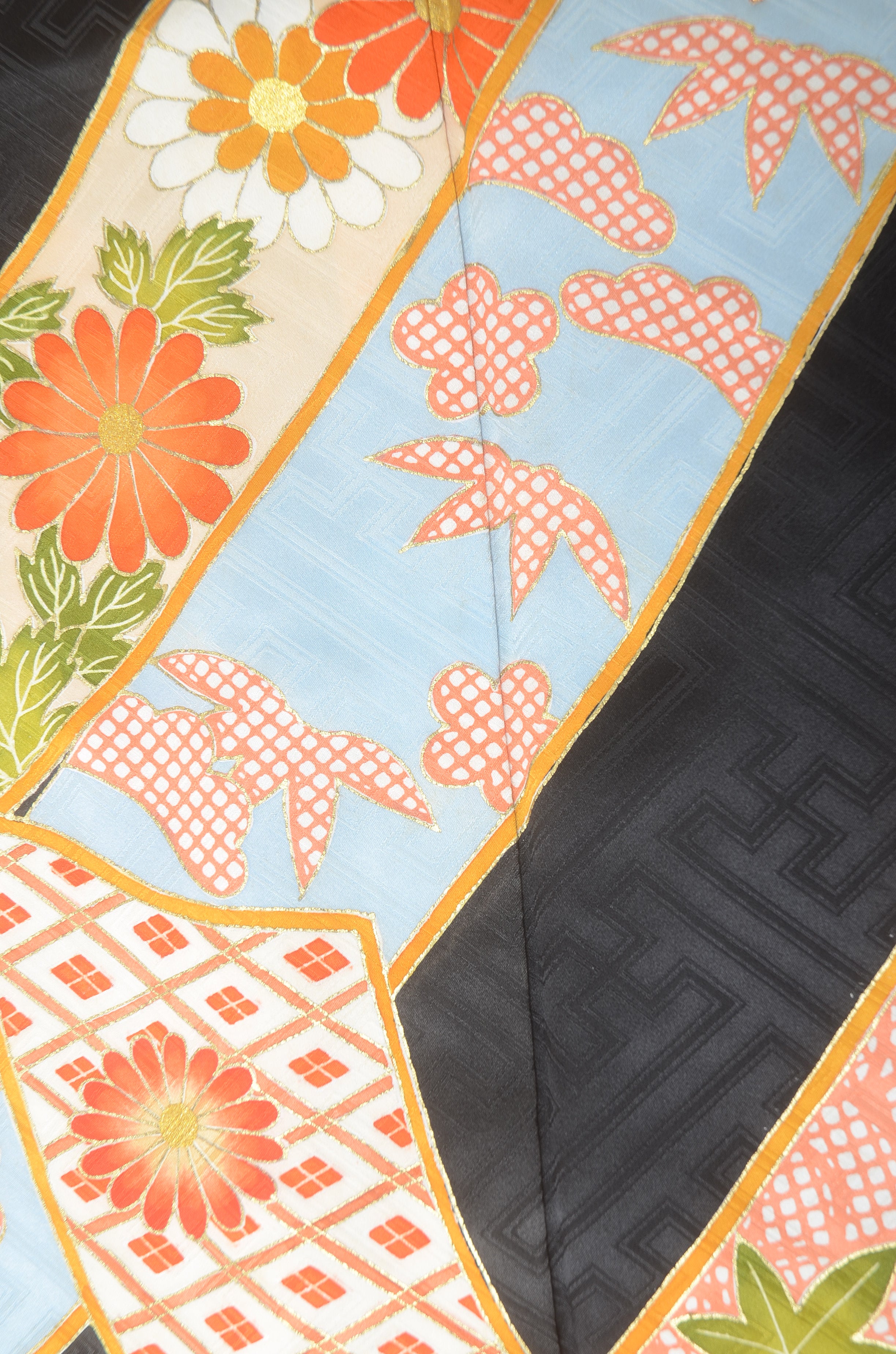 Long-sleeved kimono 6 items set / Furisode / FK#1194