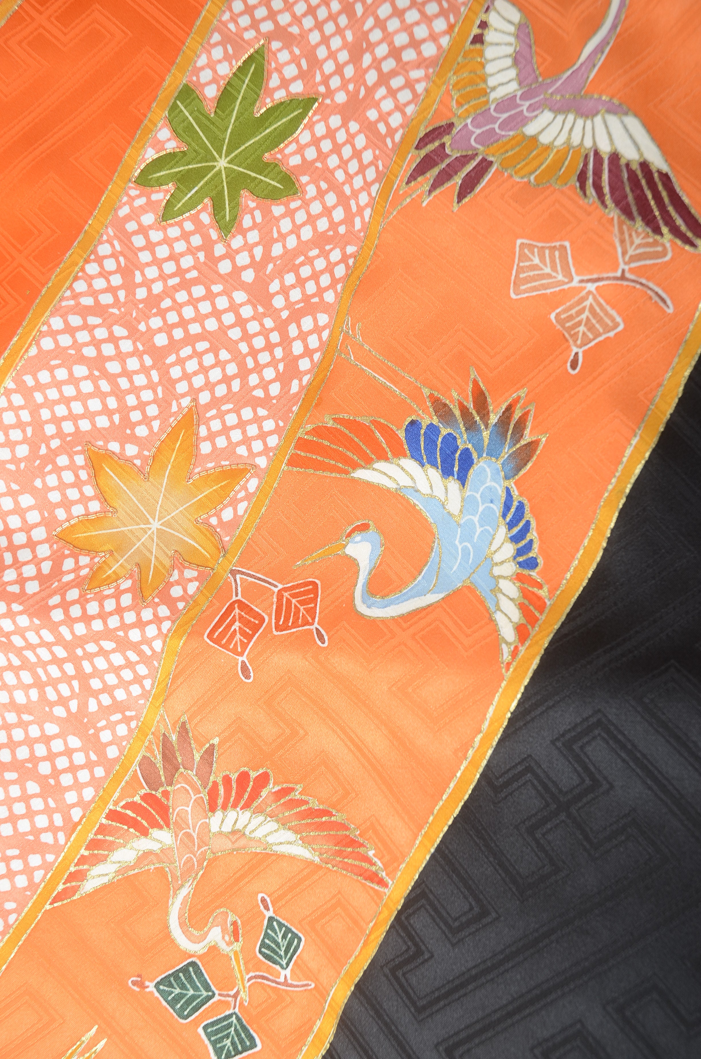 Long-sleeved kimono 6 items set / Furisode / FK#1194