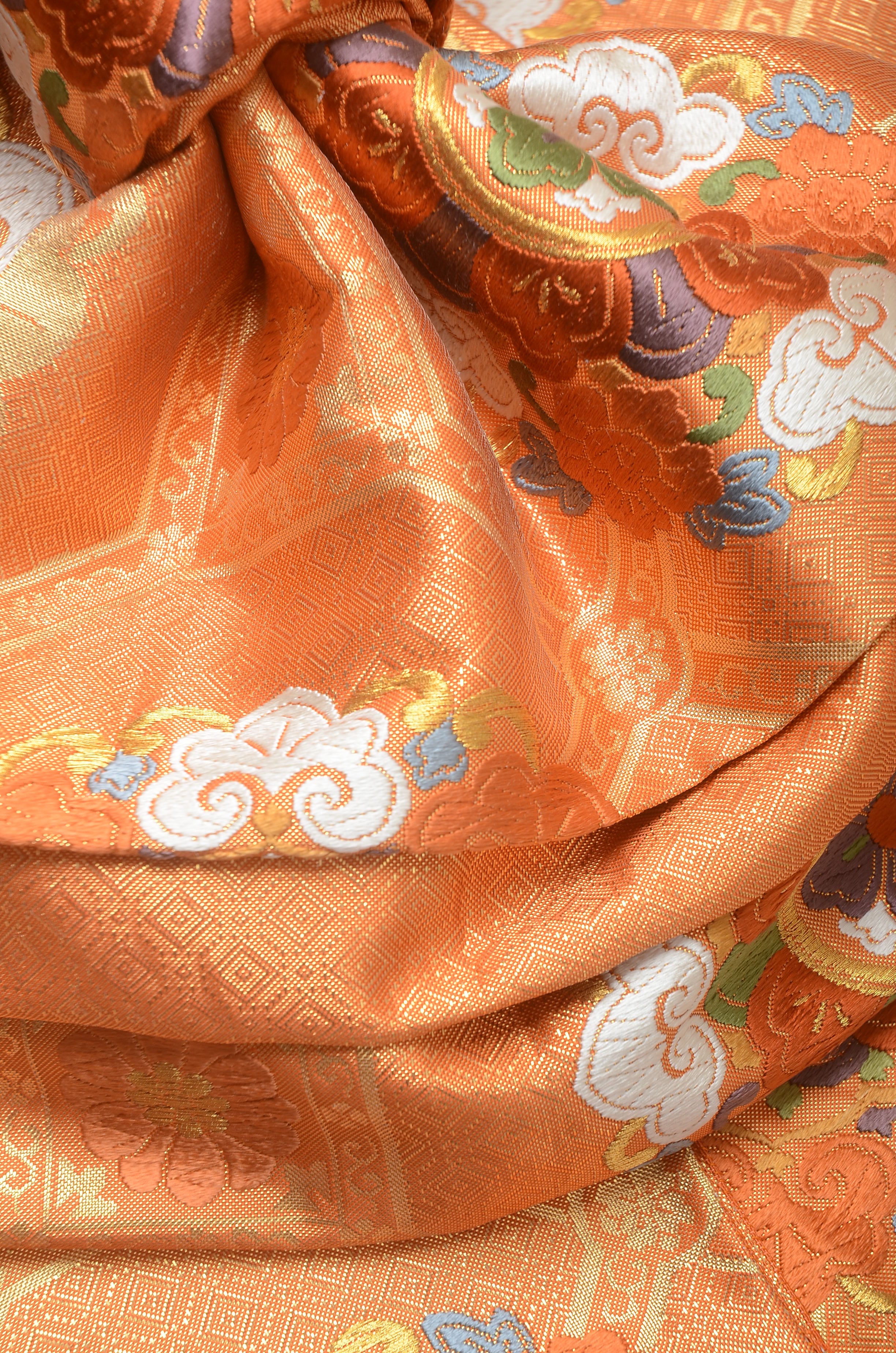 Long-sleeved kimono 6 items set / Furisode / FK#1194