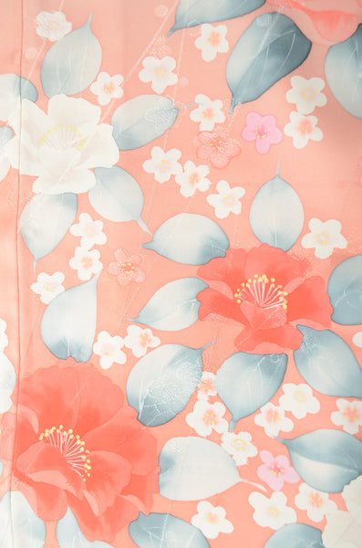 Long-sleeved kimono 6 items set / Furisode / FK#1195