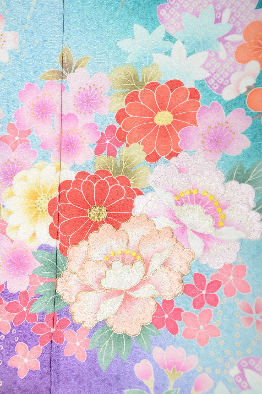 Long-sleeved kimono 6 items set / Furisode / FK#1038