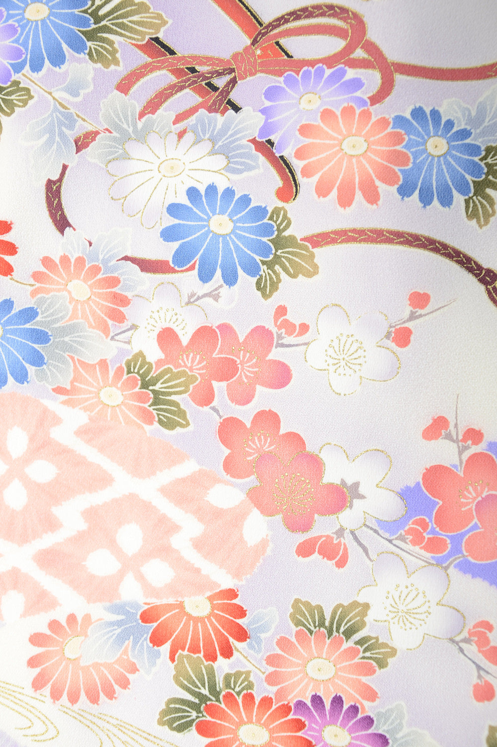 Long-sleeved kimono 6 items set / Furisode / FK#1039