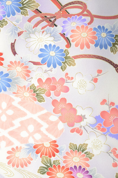 Long-sleeved kimono 6 items set / Furisode / FK#1039