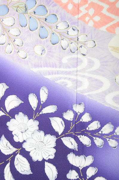 Long-sleeved kimono 6 items set / Furisode / FK#1039