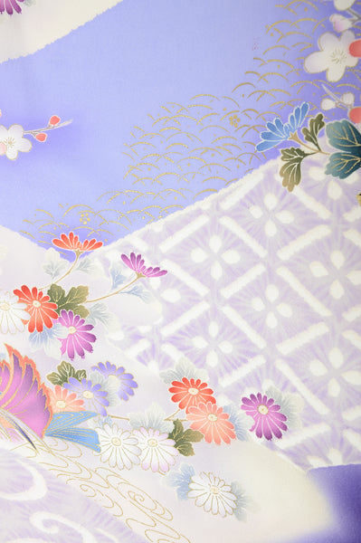 Long-sleeved kimono 6 items set / Furisode / FK#1039