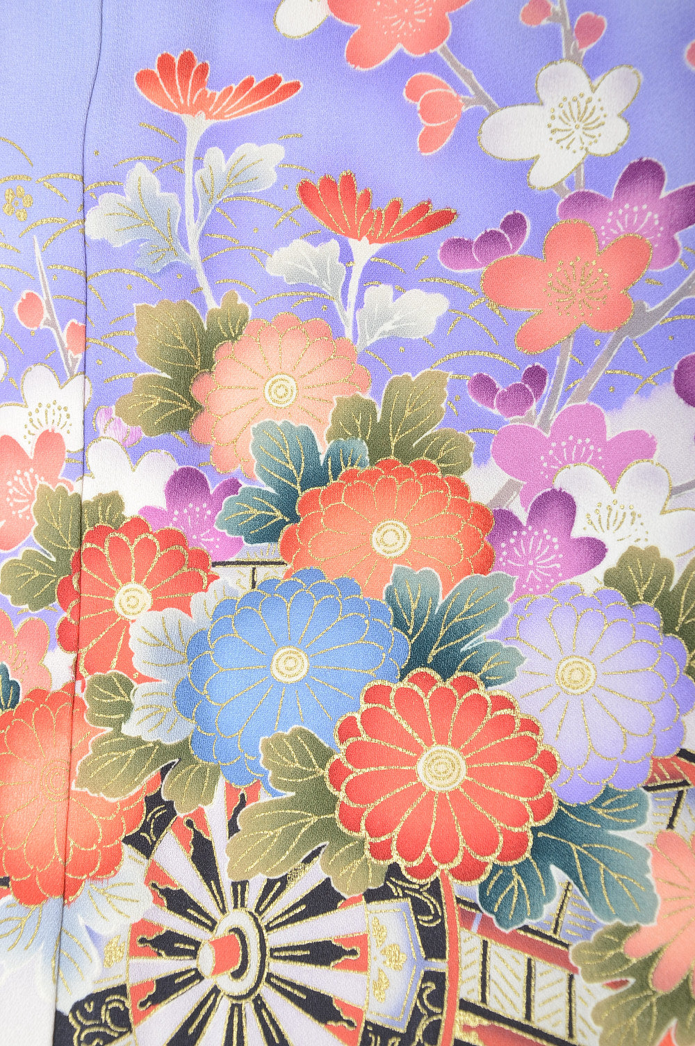 Long-sleeved kimono 6 items set / Furisode / FK#1039