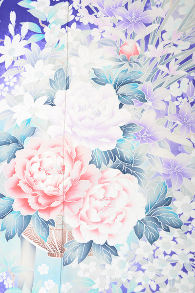 Long-sleeved kimono 6 items set / Furisode / FK#1040