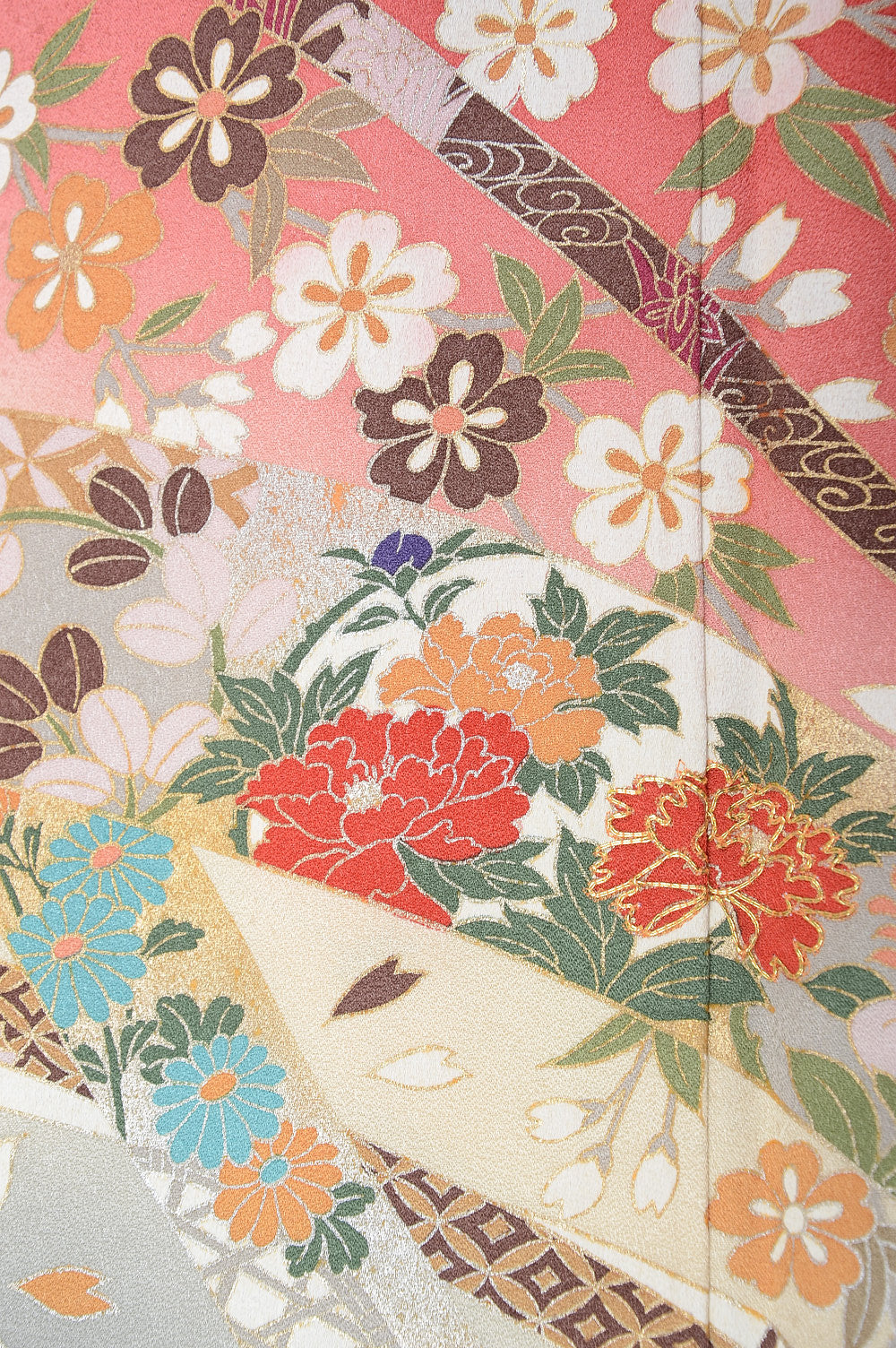 Long-sleeved kimono 6 items set / Furisode / FK#1041