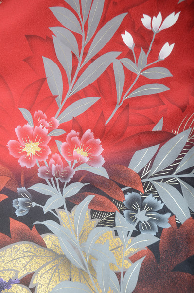 Long-sleeved kimono 6 items set / Furisode / FK#1-369