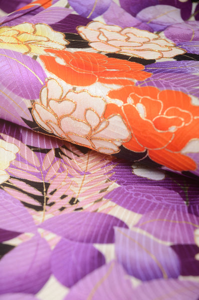 Long-sleeved kimono 6 items set / Furisode / FK#1-372