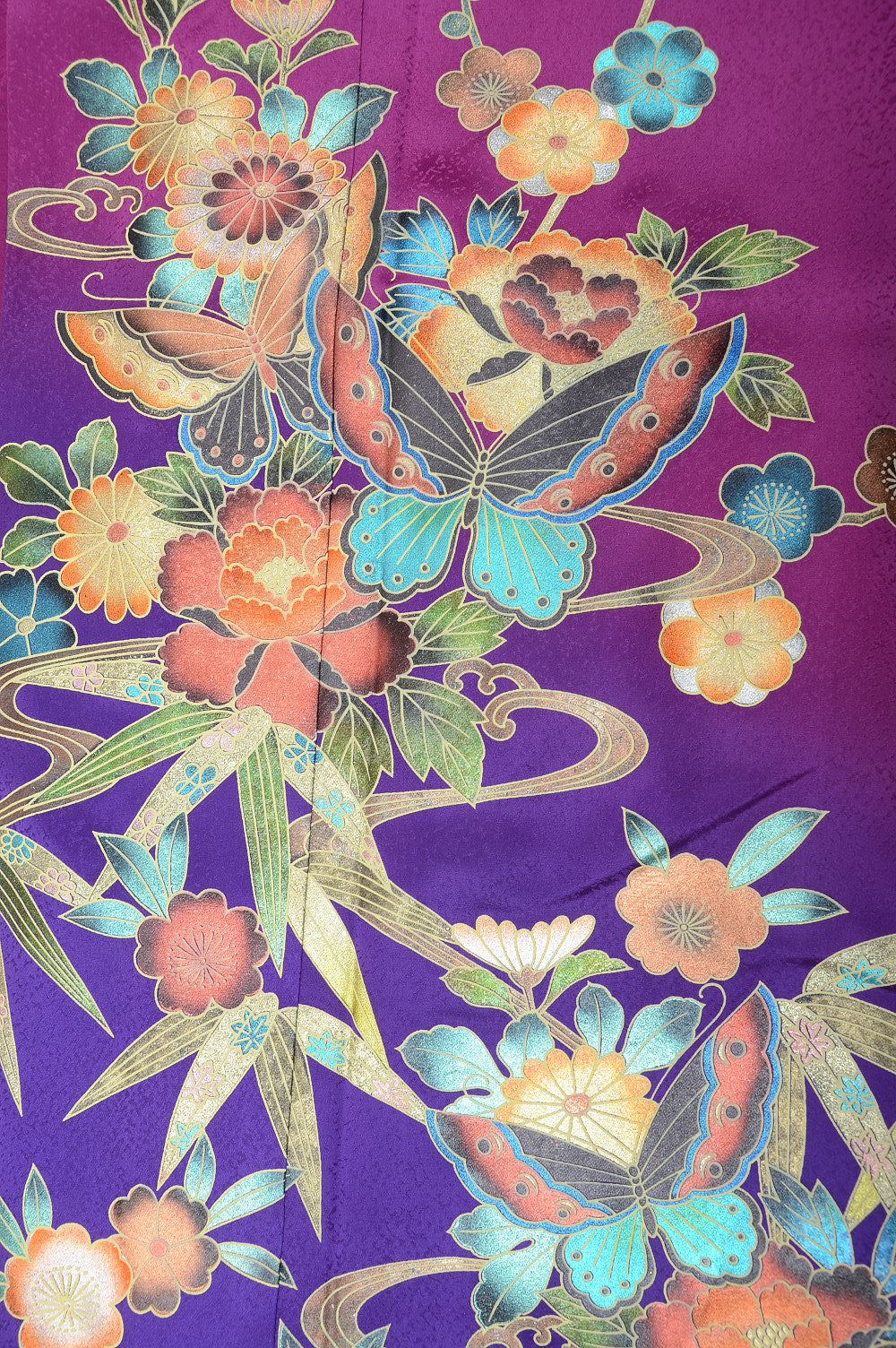 Long-sleeved kimono 6 items set / Furisode / FK#1047