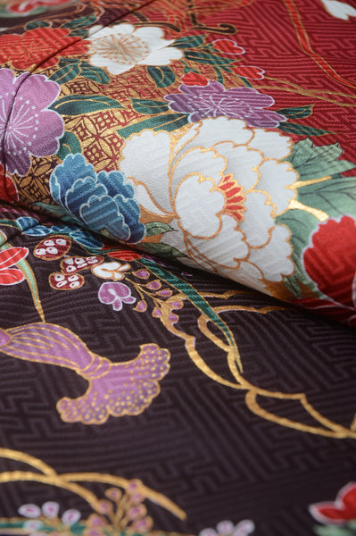 Long-sleeved kimono 6 items set / Furisode / FK#1-373