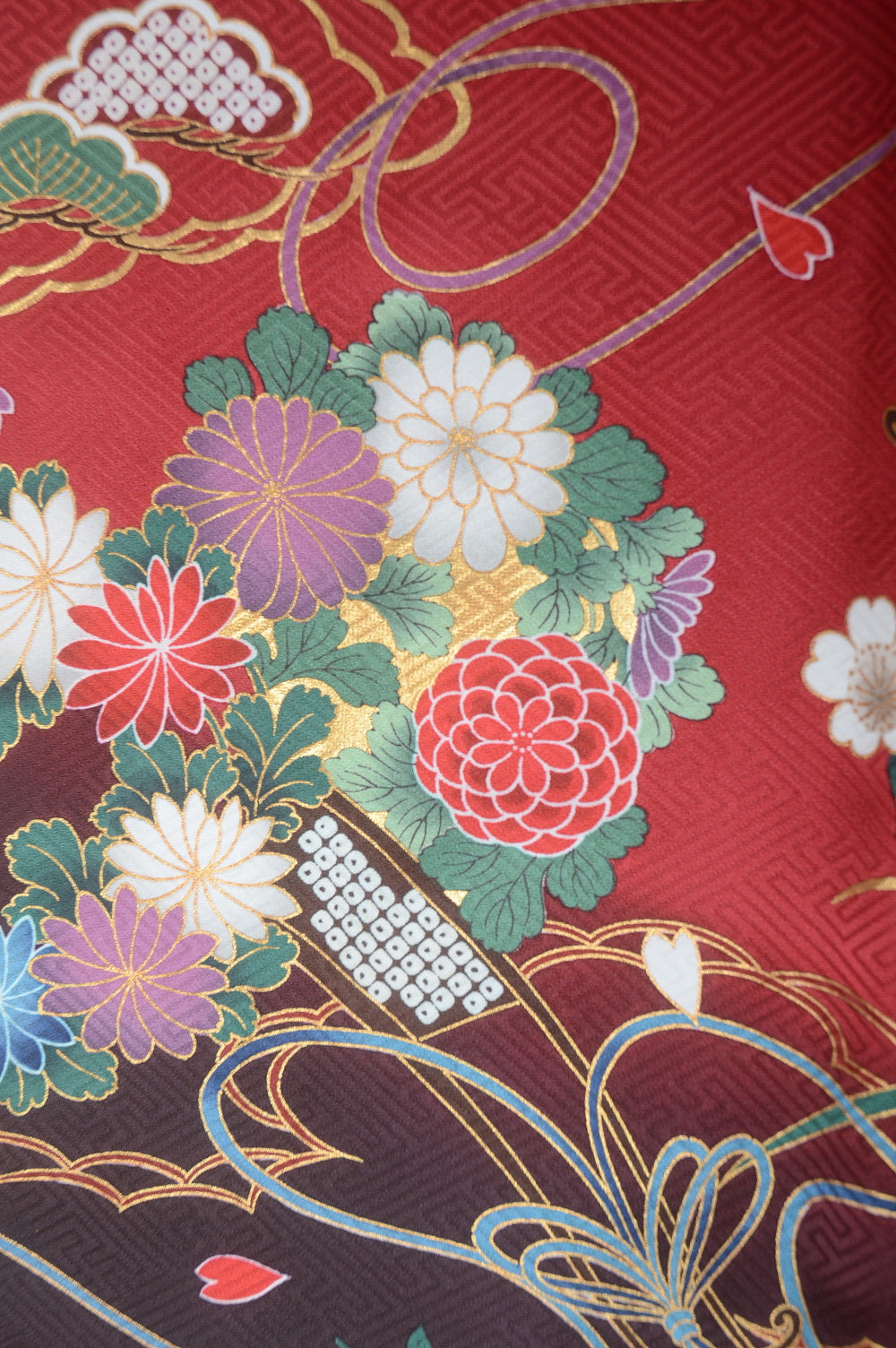 Long-sleeved kimono 6 items set / Furisode / FK#1-373