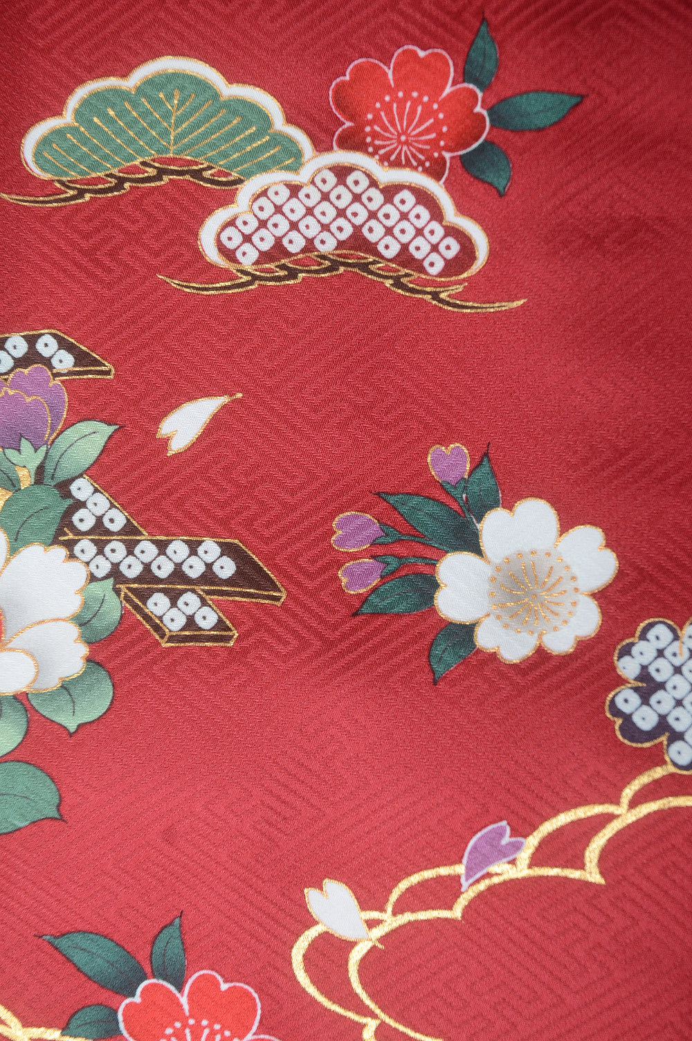 Long-sleeved kimono 6 items set / Furisode / FK#1-373