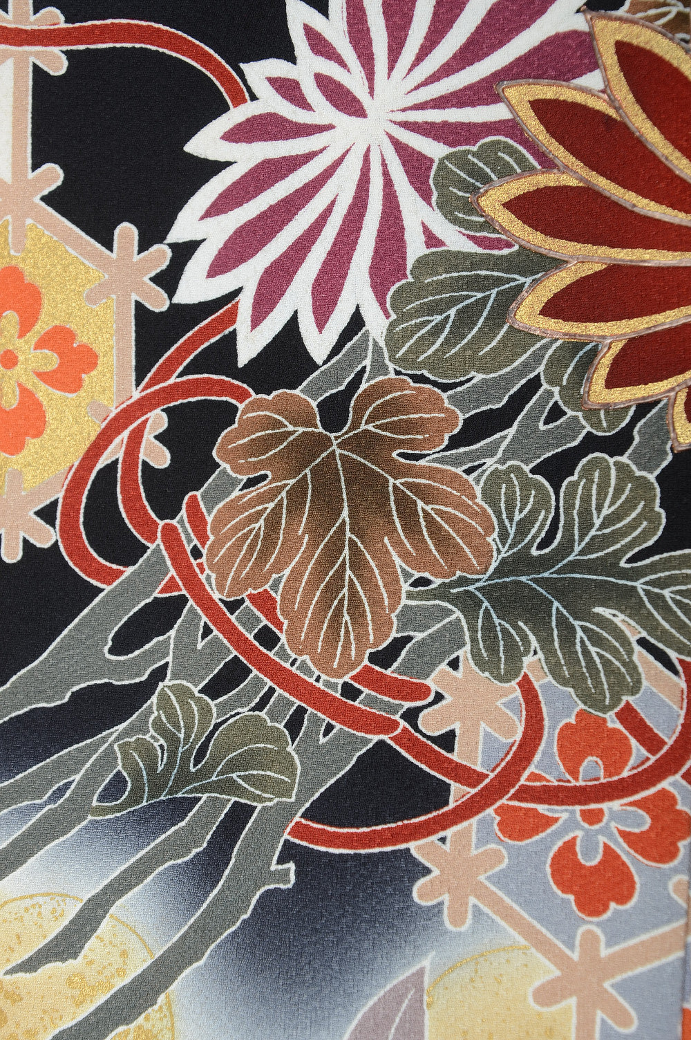 Long-sleeved kimono 6 items set / Furisode / FK#1048