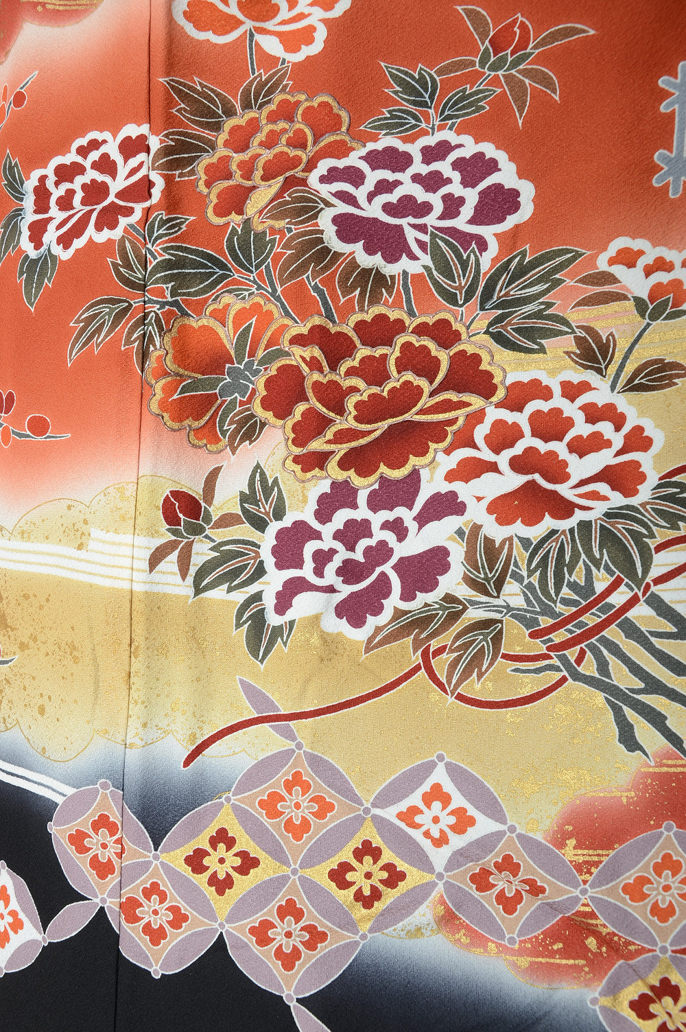 Long-sleeved kimono 6 items set / Furisode / FK#1048