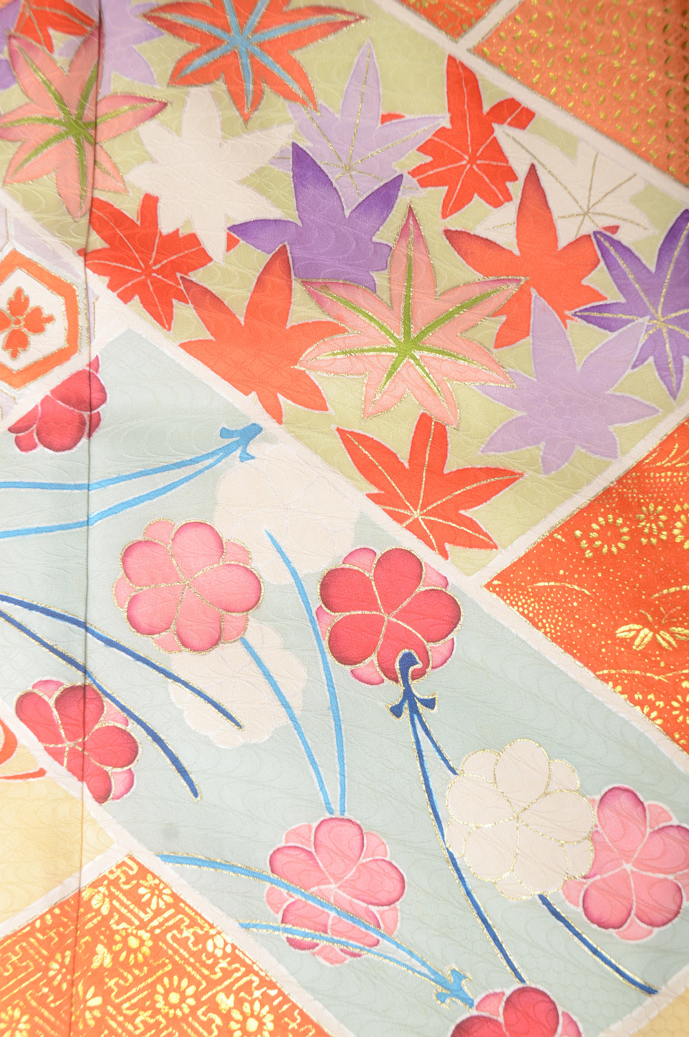 Long-sleeved kimono 6 items set / Furisode / FK#1-374