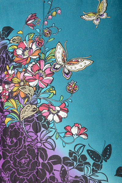 Long-sleeved kimono 6 items set / Furisode / FK#1049