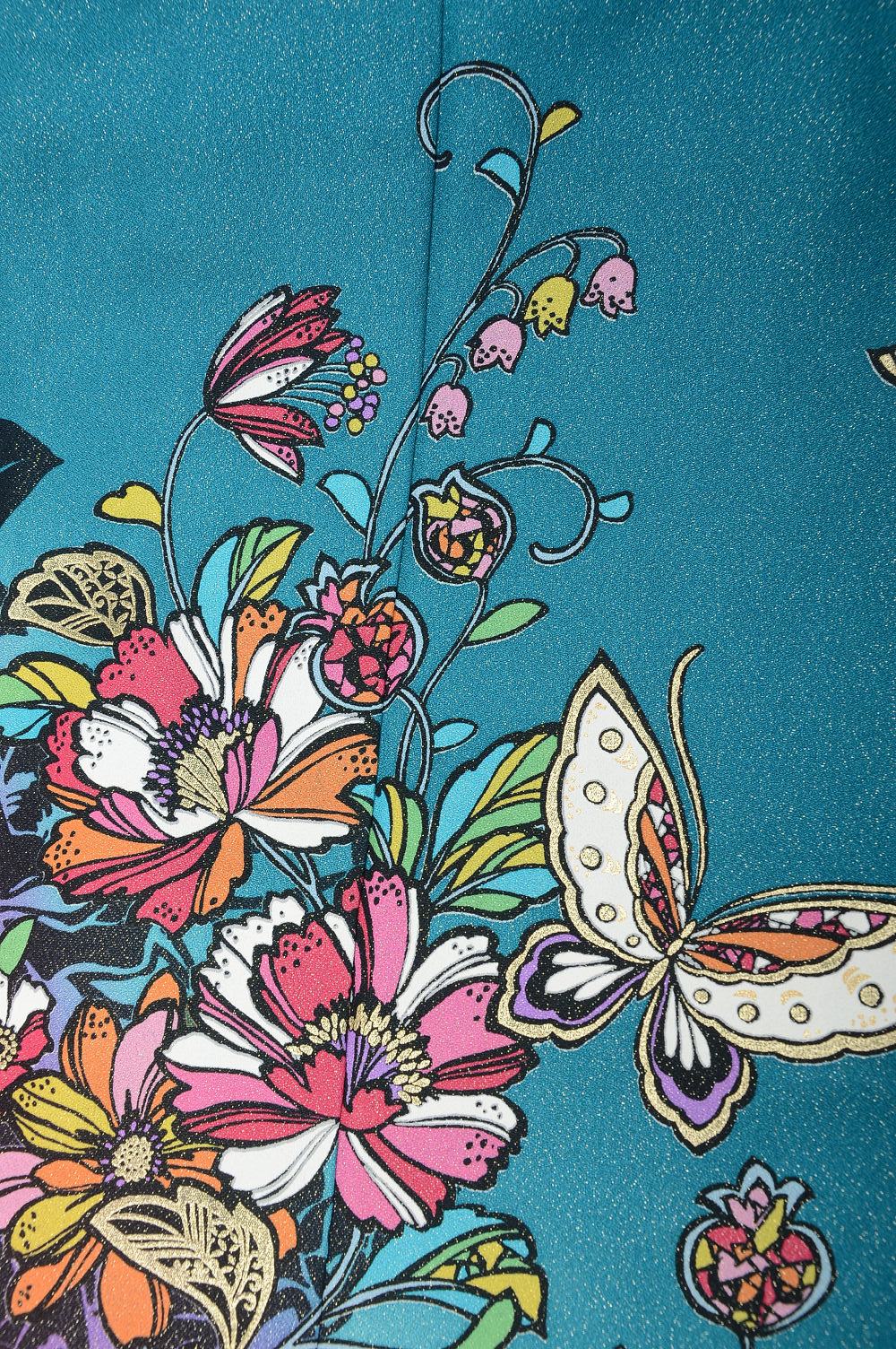 Long-sleeved kimono 6 items set / Furisode / FK#1049