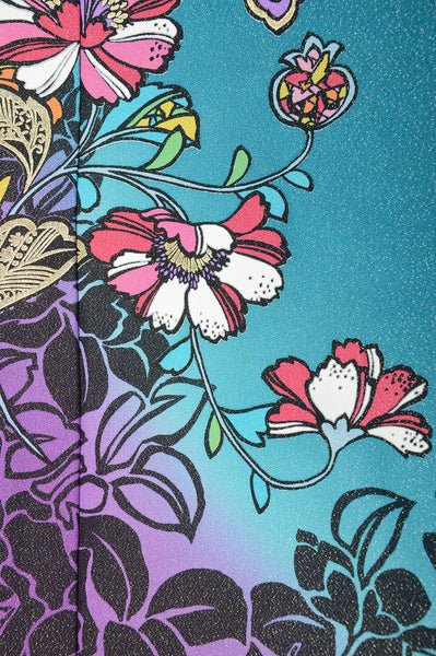 Long-sleeved kimono 6 items set / Furisode / FK#1049