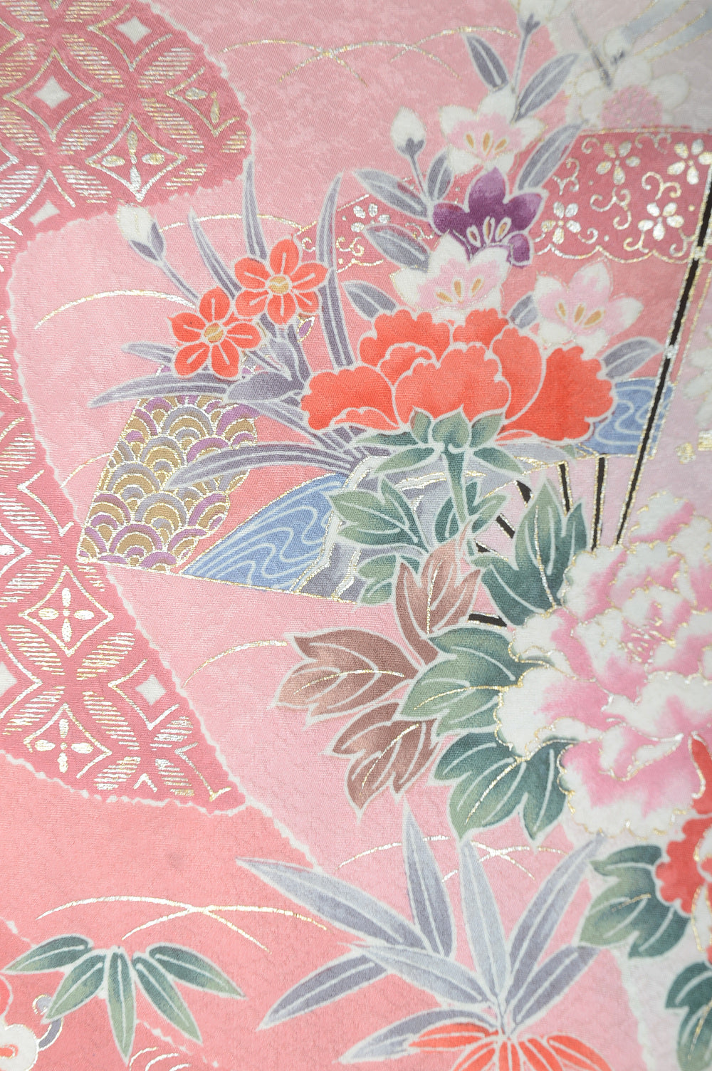 Long-sleeved kimono 6 items set / Furisode / FK#1-375