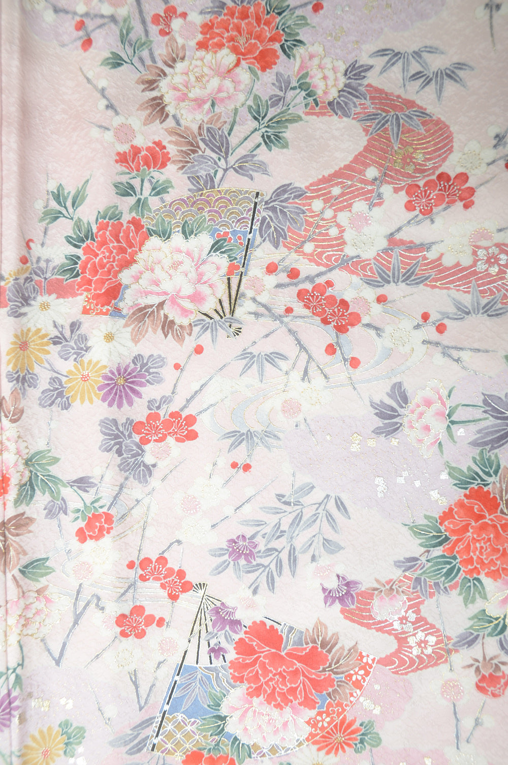 Long-sleeved kimono 6 items set / Furisode / FK#1-375