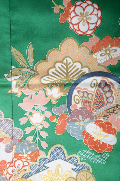 Long-sleeved kimono 6 items set / Furisode / FK#1-376