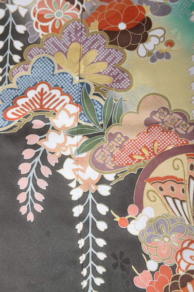 Long-sleeved kimono 6 items set / Furisode / FK#1-376