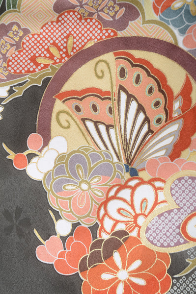 Long-sleeved kimono 6 items set / Furisode / FK#1-376