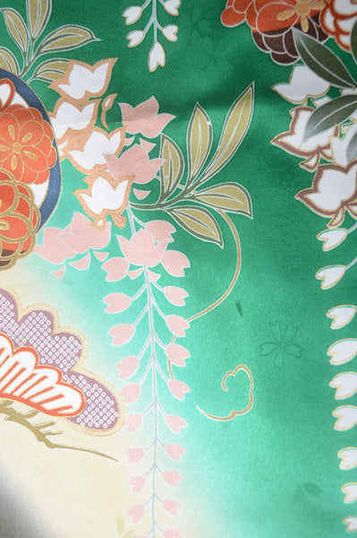 Long-sleeved kimono 6 items set / Furisode / FK#1-376