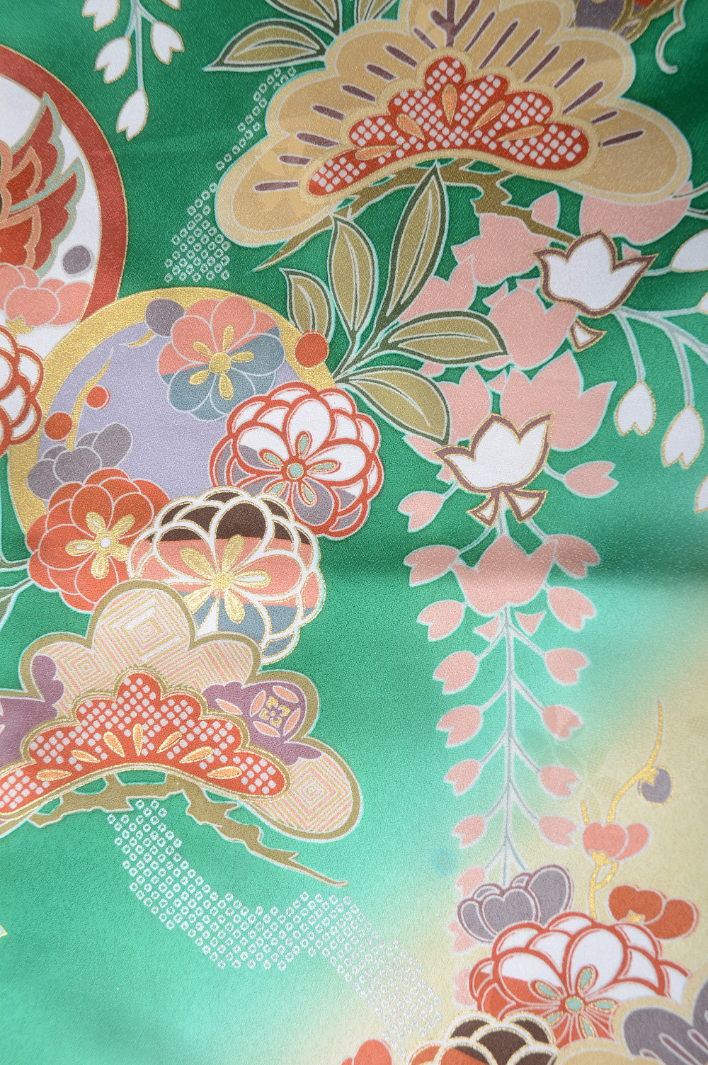 Long-sleeved kimono 6 items set / Furisode / FK#1-376