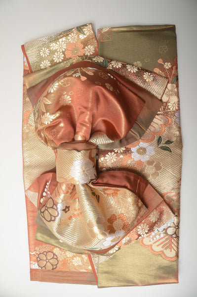 Long-sleeved kimono 6 items set / Furisode / FK#1-376