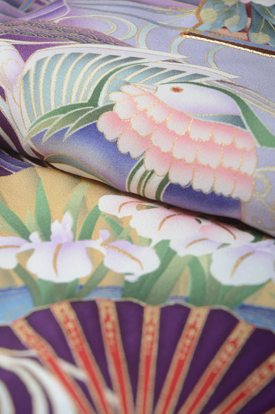 Long-sleeved kimono 6 items set / Furisode / FK#1-379