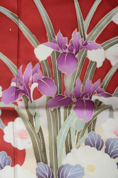 Long-sleeved kimono 6 items set / Furisode / FK#1-380