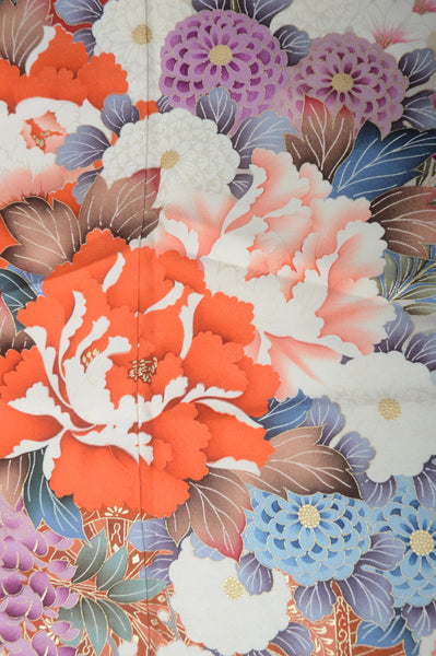 Long-sleeved kimono 6 items set / Furisode / FK#1-380