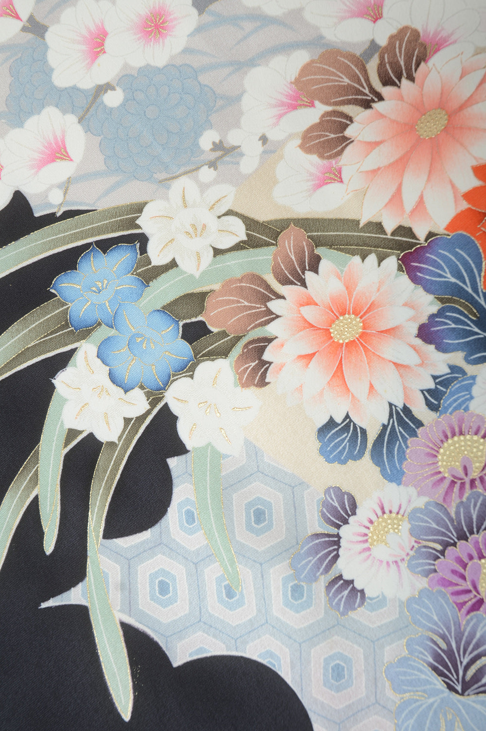 Long-sleeved kimono 6 items set / Furisode / FK#1-380