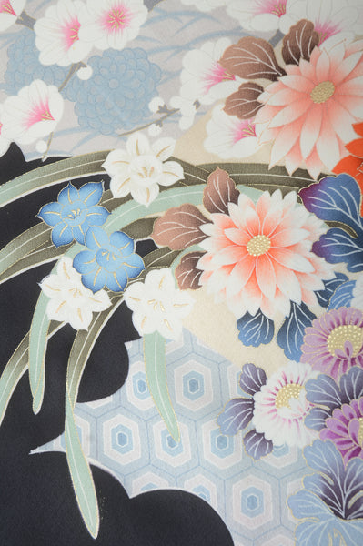 Long-sleeved kimono 6 items set / Furisode / FK#1-380