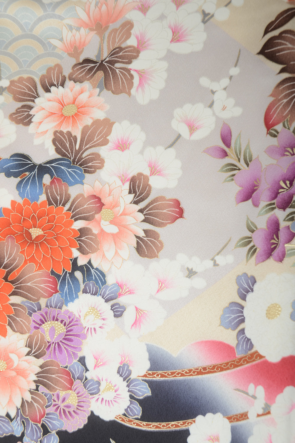Long-sleeved kimono 6 items set / Furisode / FK#1-380