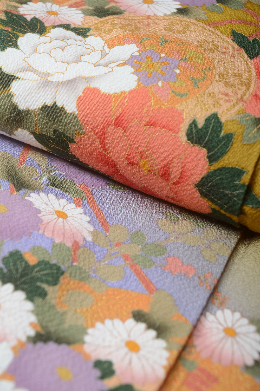 Long-sleeved kimono 6 items set / Furisode / FK#1-381