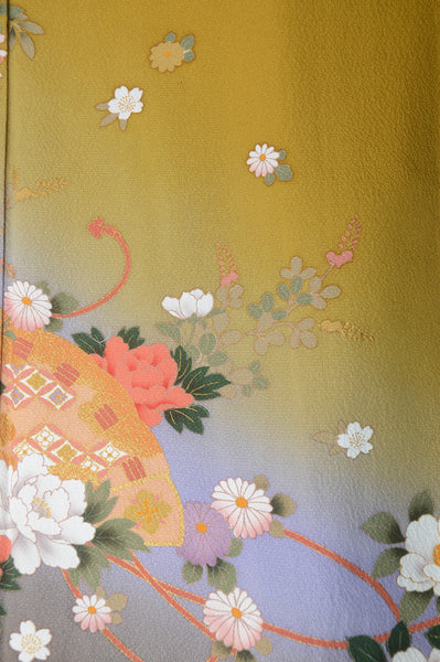 Long-sleeved kimono 6 items set / Furisode / FK#1-381