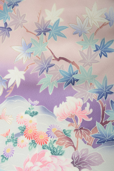 Long-sleeved kimono 6 items set / Furisode / FK#1-382