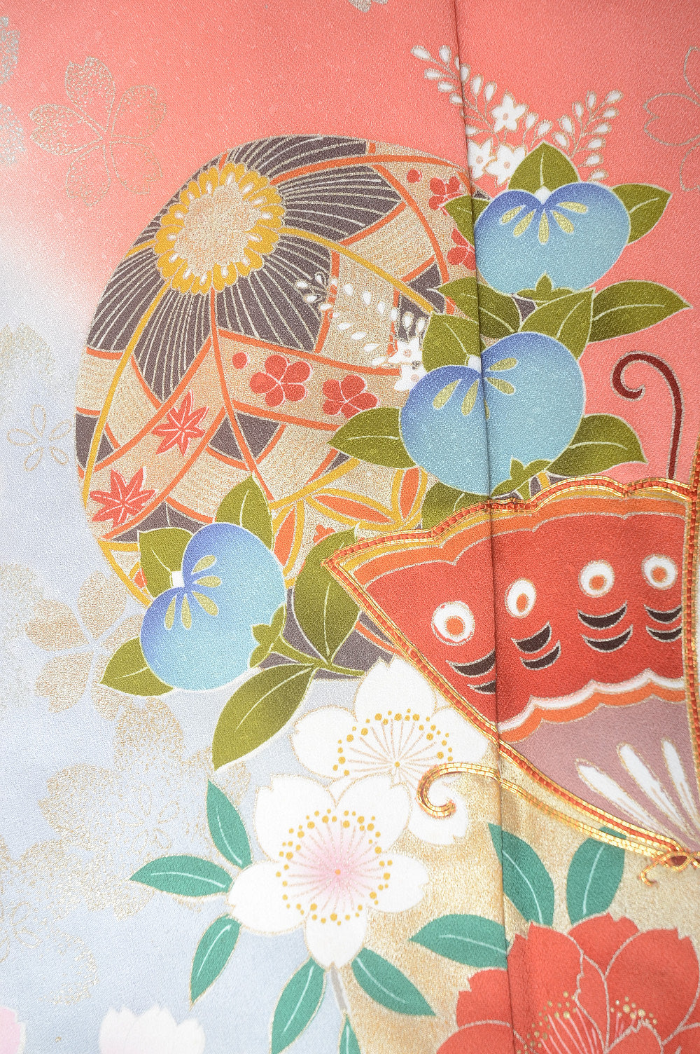 Long-sleeved kimono 6 items set / Furisode / FK#1-222