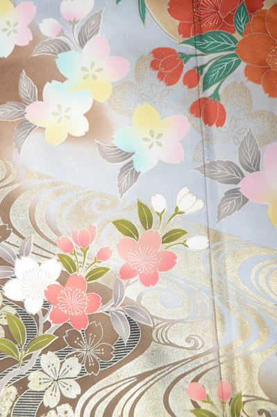 Long-sleeved kimono 6 items set / Furisode / FK#1-222