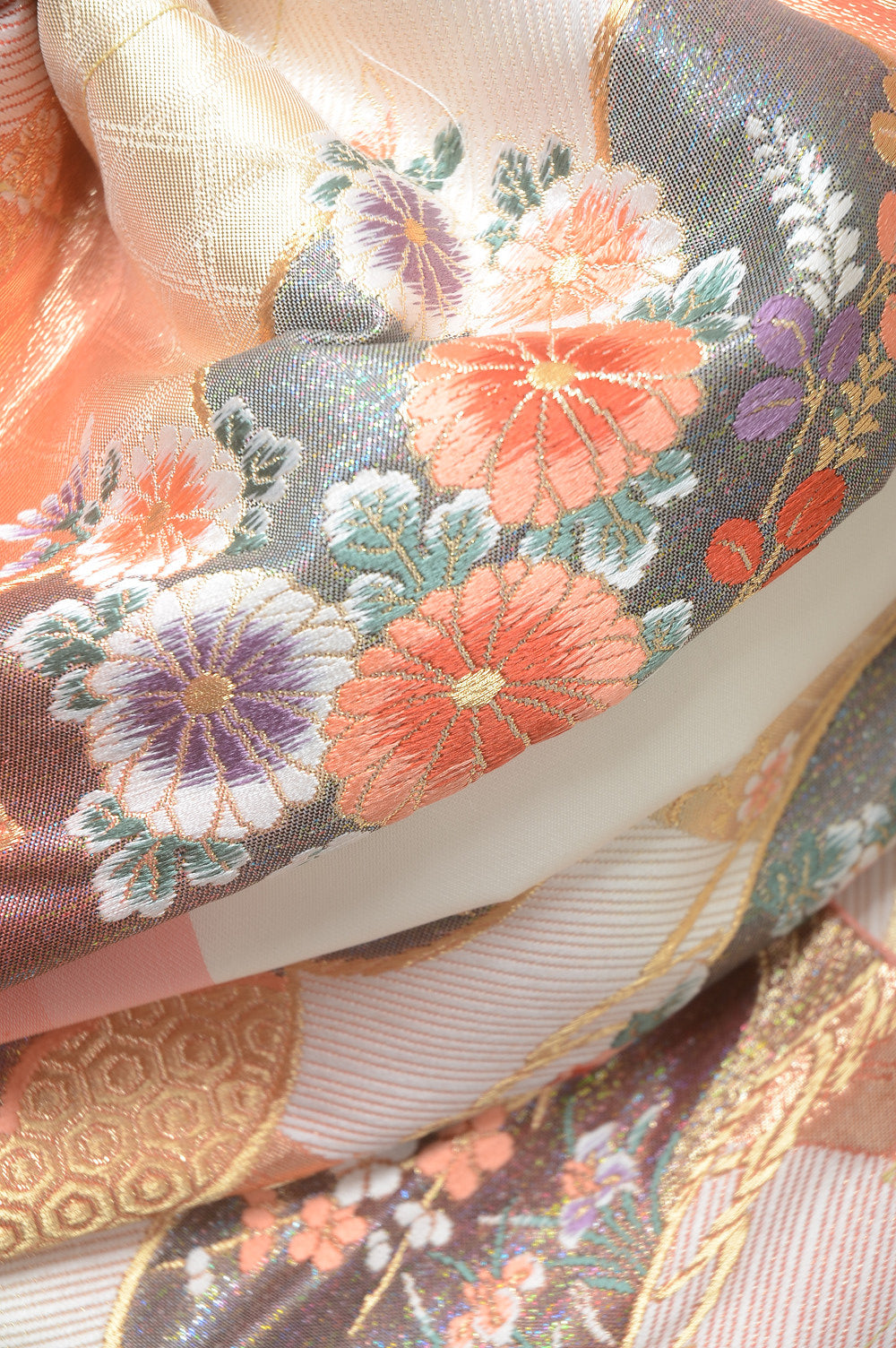 Long-sleeved kimono 6 items set / Furisode / FK#1-222