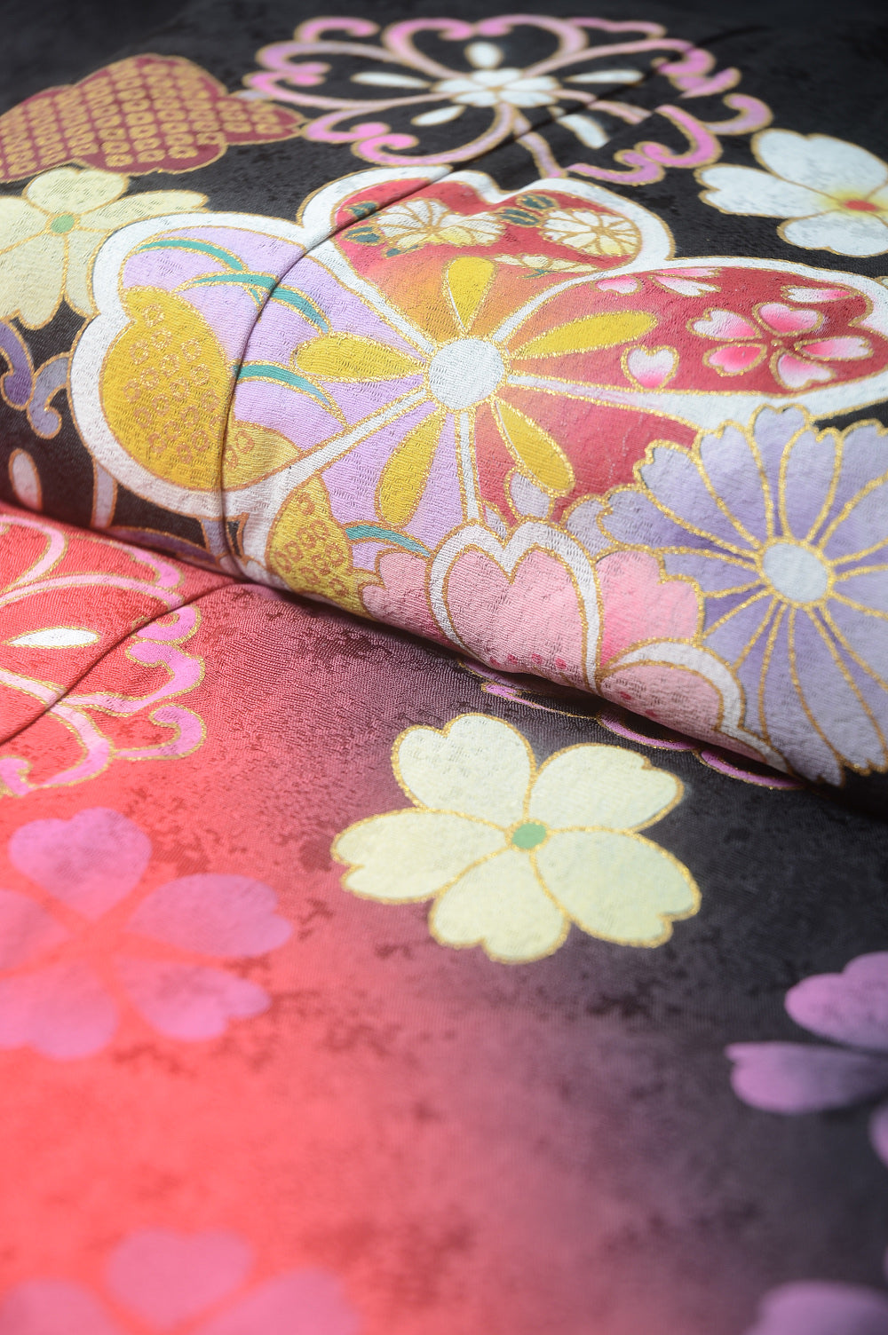 Long-sleeved kimono 6 items set / Furisode / FK#1-223